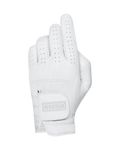 The Original Glove in White, back of the hand with the Weston tab